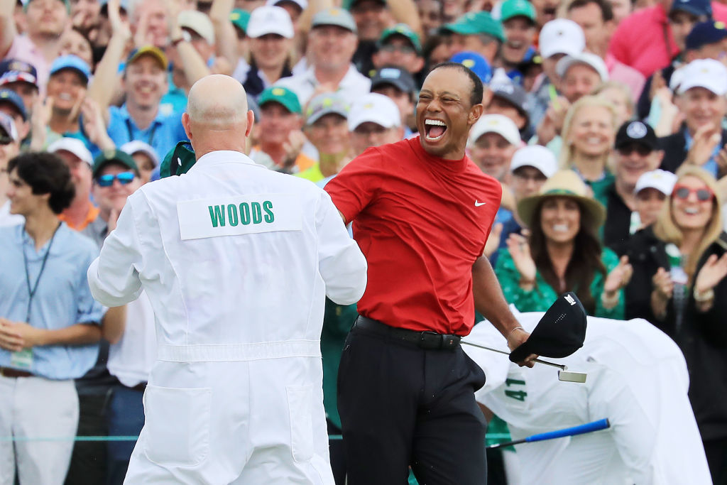 Woodsin voitto oli yhteinen ilo Augusta National Golf Clubilla.