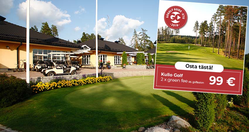 Kullo Golf Club sijaitsee Porvoossa noin puolen tunnin matkan päässä Helsingistä.