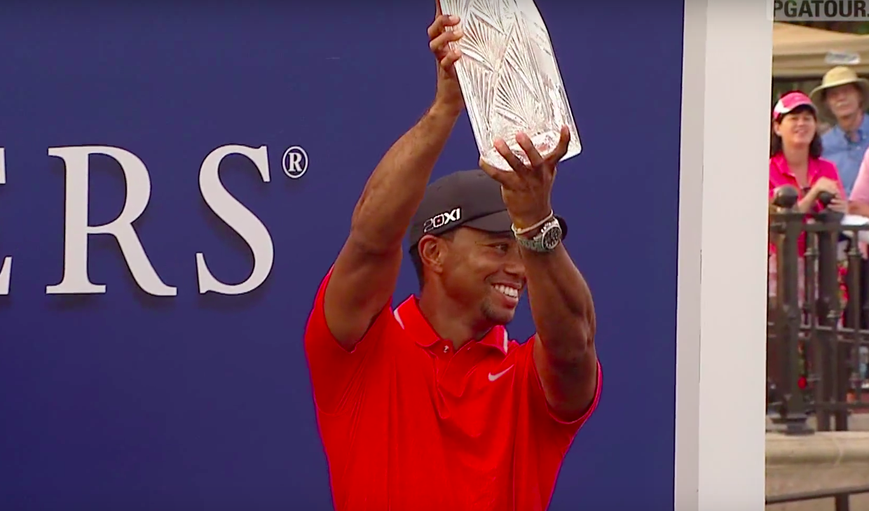 Tiger Woods hallitsi paineet viisi vuotta sitten käydyssä Players Championshipissa