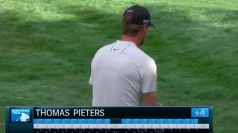 Thomas Pieters ei ottanut ysiä kortissa kovin iloisesti vastaan