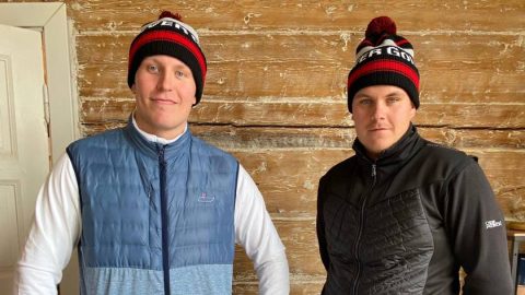 Patrik Laine ja Sami Vällimäki ovat seurakavereita Nokia River Golfista