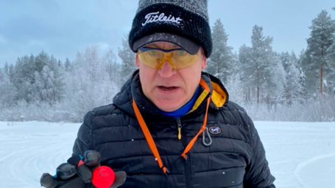 Mikko Rahkola pelaa Santa Clausin talvikenttää 20-30 kierrosta kauden aikana