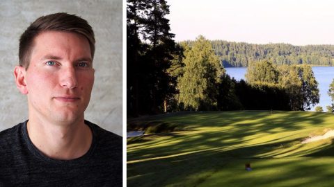 Kenttämestari Antti Koskela kertoi marraskuussa Kytäjä Golfin viheriöremontista.