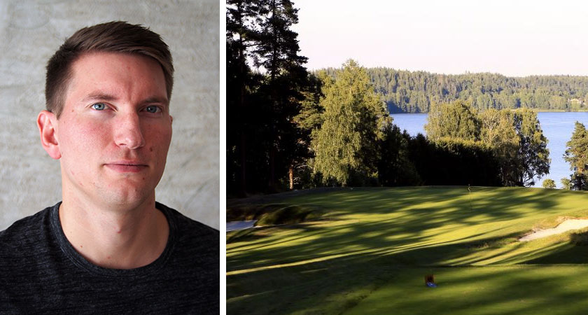 Kenttämestari Antti Koskela kertoi marraskuussa Kytäjä Golfin viheriöremontista.