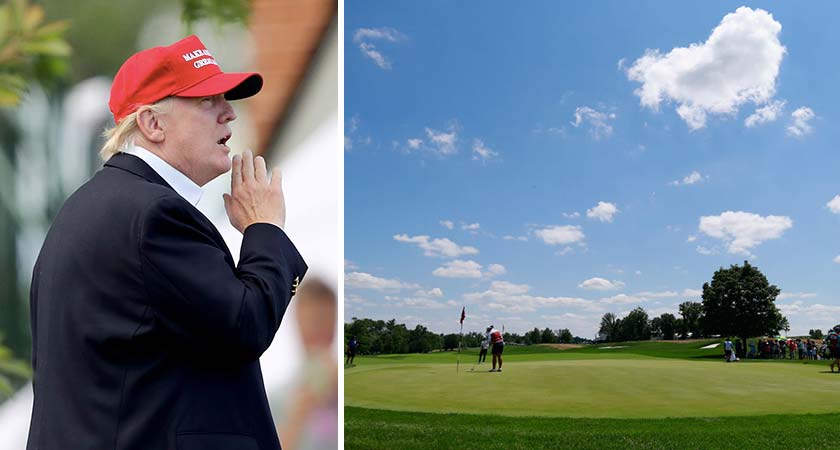 Donald Trumpin omistama golfkenttä joutui ilkivallan kohteeksi.
