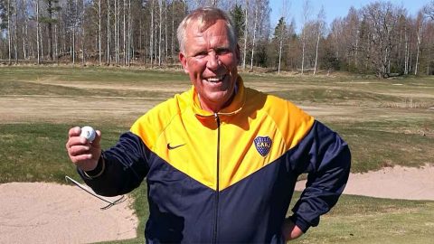 Jukka Airanne aloitti golfin viime vuonna ja teki ensimmäisessä kisassaan ässän.