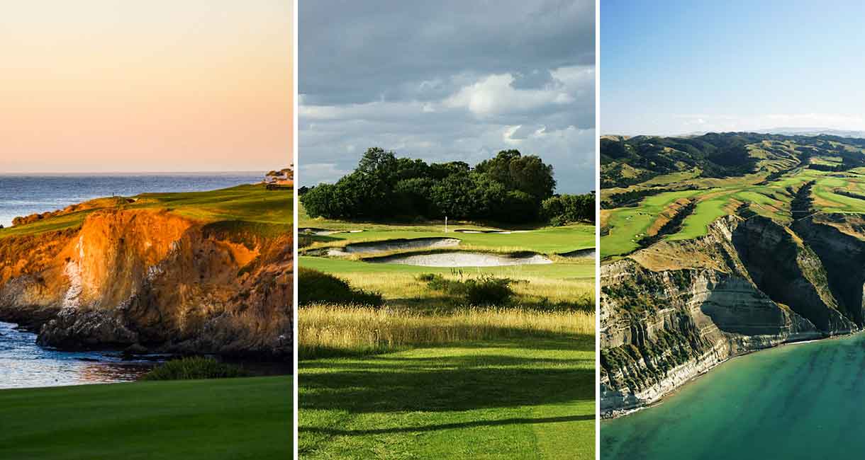Tunnistatko nämä kolme ja seitsemän muuta golfkenttää maailmalta?
