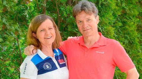 Anja Luomi ja Kjell Paul asuvat ja vaikuttavat Linna Golfissa läpi kauden