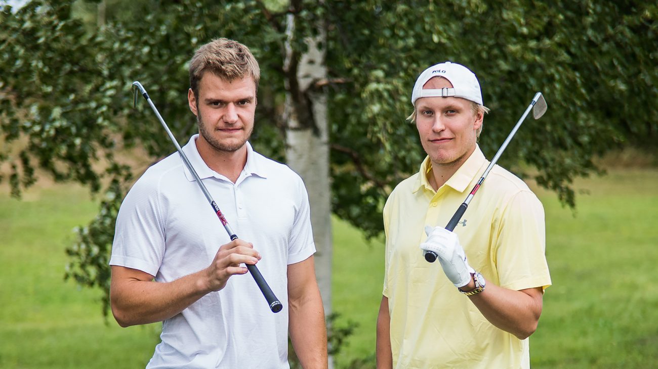 Aleksander Barkovin ja Patrik Laineen golfpäivälle kertyy lauantaina illanviettoineen mittaa minimissään 14 tuntia