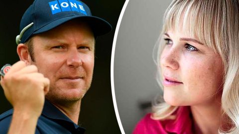 Mikko Ilonen ja Minea Blomqvist-Kakko lähtivät mukaan markkinoimaan golfia uusille pelaajille.