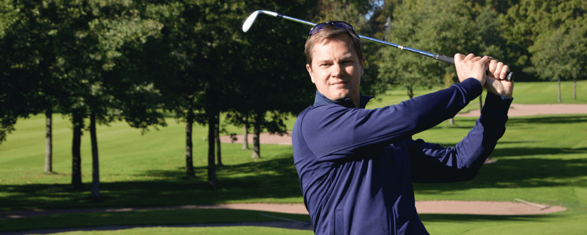 Sakke Aho on viihtynyt Aura Golfin opettajana jo 20 vuotta