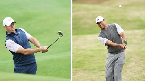 Rory McIlroyn ja Tiger Woodsin kohtaaminen on neljännesvälierien mielenkiintoisin ottelu.