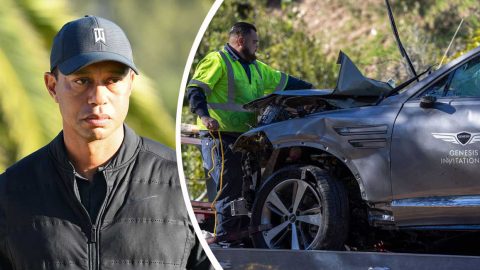 Tiger Woods joutui helmikuussa pahaan auto-onnettomuuteen.
