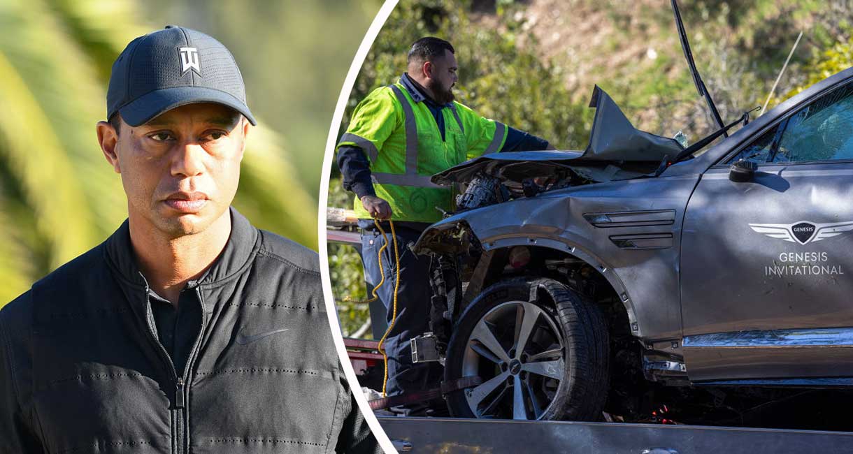 Tiger Woods joutui helmikuussa pahaan auto-onnettomuuteen.
