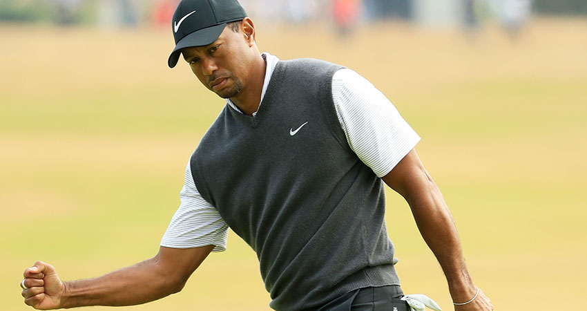 Tiger Woods on ollut hurjalla pelipäällä lauantaina.