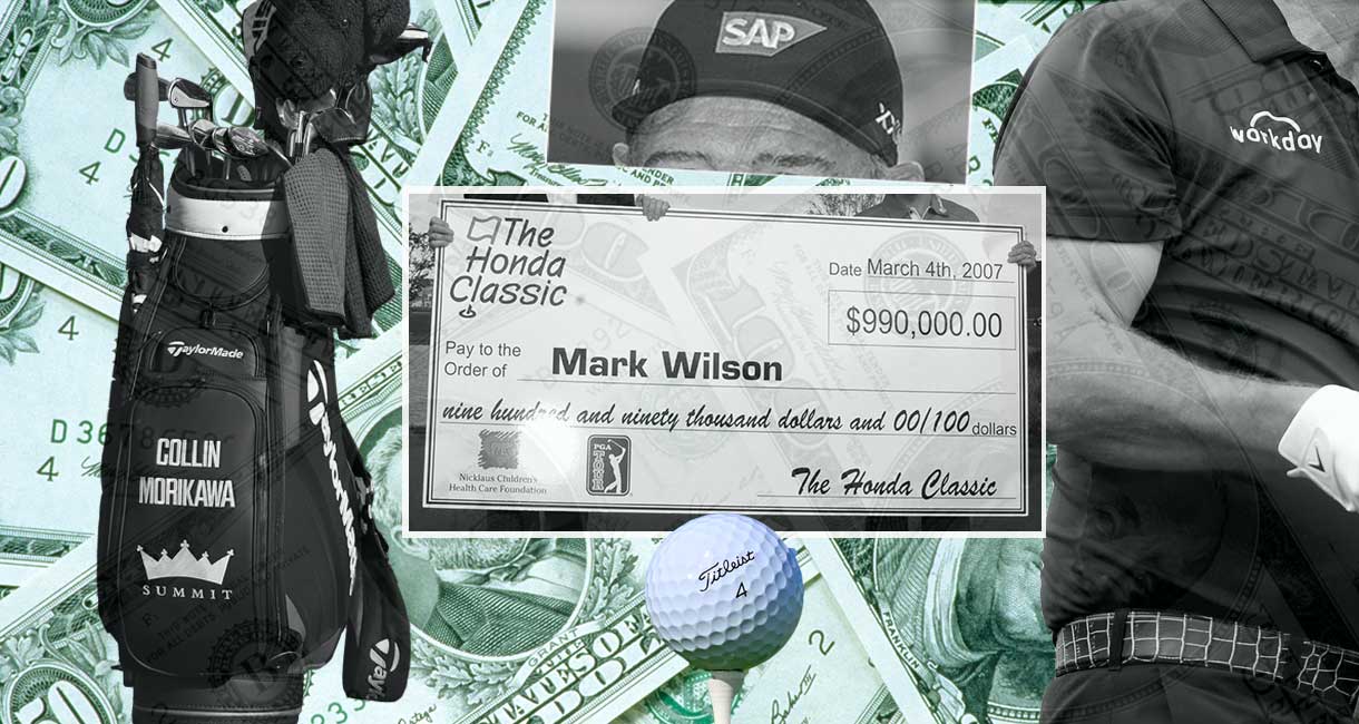 Palkintorahat muodostavat PGA Tour -pelaajan pääansion. Sponsorituloilla katetaan kulut ja vähän jää ylikin.