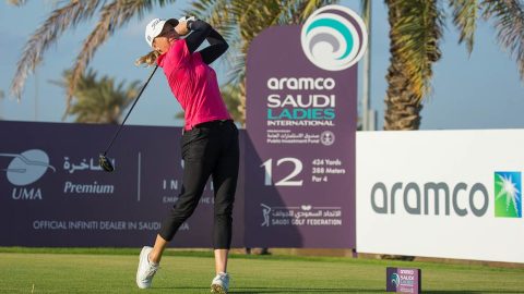 Ursula Wikström pelasi loistavan avauskierroksen Saudi-Arabiassa.
