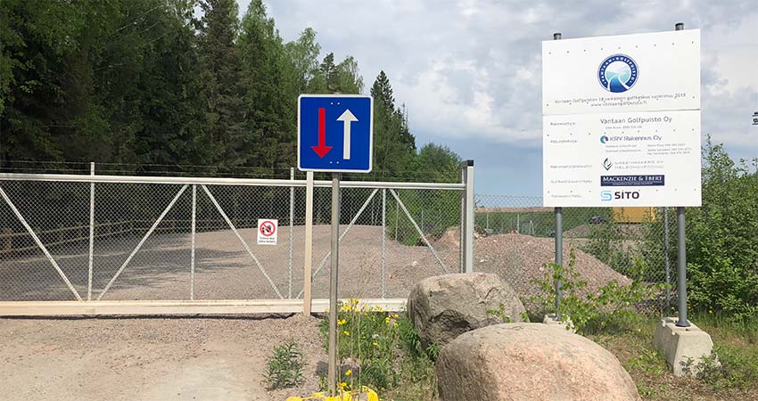 Vantaan Golfpuiston portit menivät kiinni kesällä 2018.